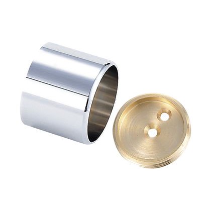 Amazon | 水上金属 真鍮クローム二重ソケット クロームメッキ 25mm